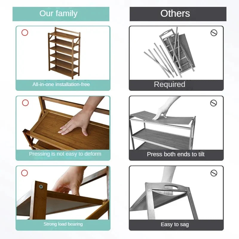 💥BAMBUS - Drvena polica za obuću💥