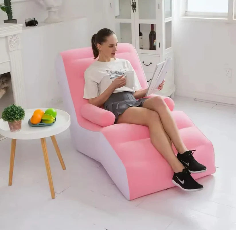 Krevet- sofa na naduvavanje braon i roza