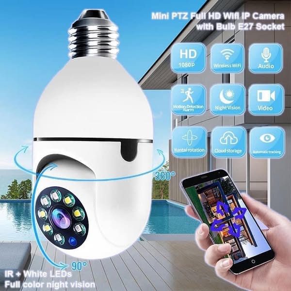 WIFI Sijalica kamera - E27