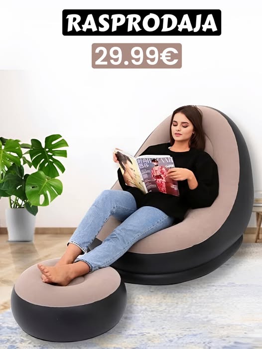 Fotelja + tabure (pumpa GRATIS)