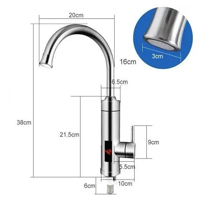 Česma sa grejačem Inox protočna slavina Sudopera/Zid