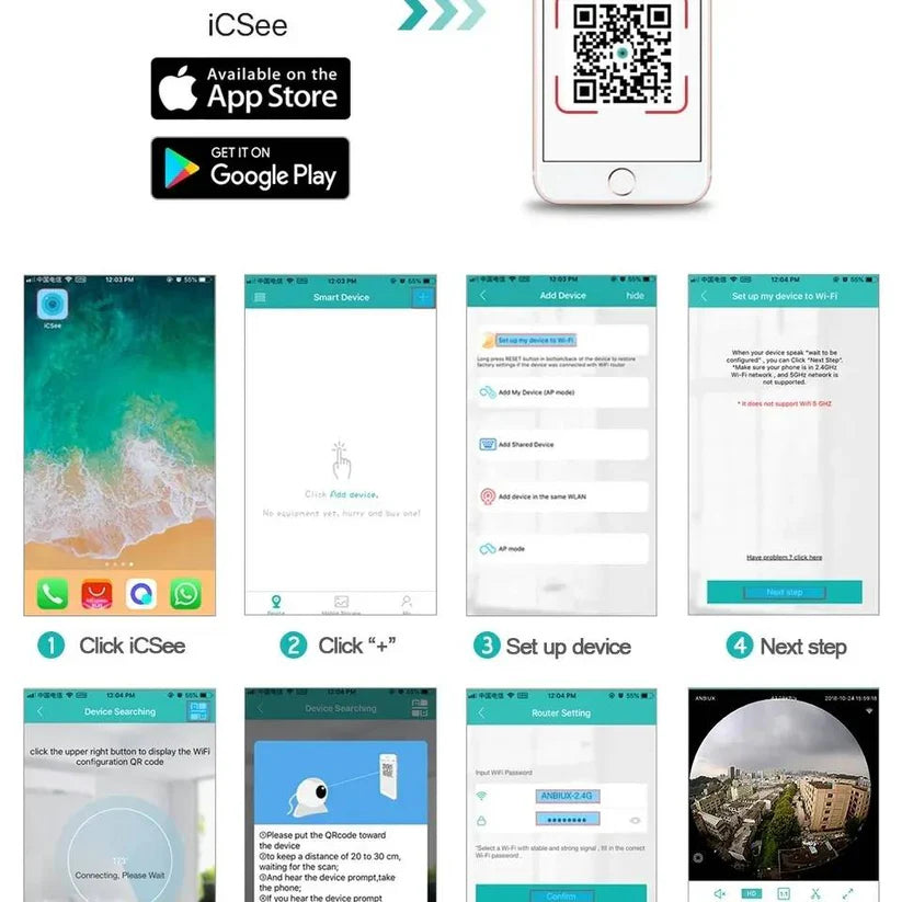 5MP Vodootporna WI-FI IP vanjska kamera ✅️