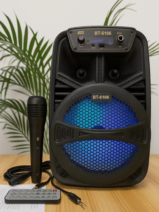 BT-6106 Prenosni Bluetooth Zvučnik sa mikrofonom
