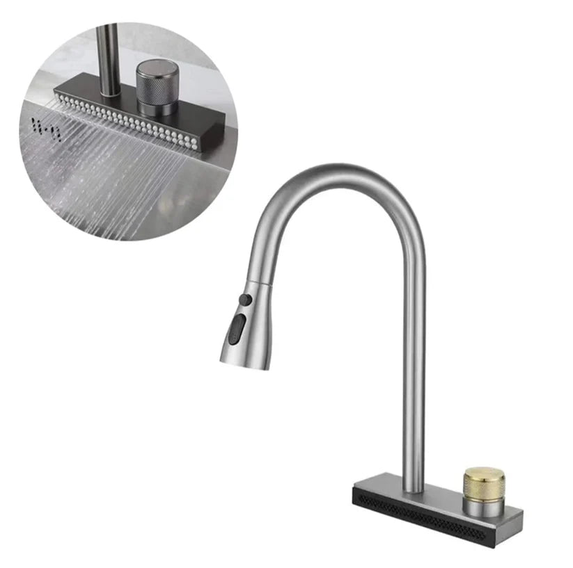 Luksuzna slavina za sudoperu sa tušem – 4 funkcije prskanja!