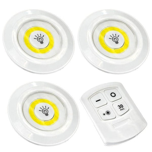 Set od 3 bežična LED svetla sa daljinskim upravljačem